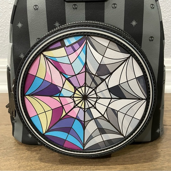 Loungefly Wednesday Nevermore Mini-Backpack - Entertainment Earth Exclusive - Picture 6 of 12